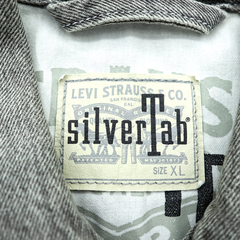 Levi's SILVER TAB デニム トラッカージャケット Gジャン XL グレー シルバータブ A3179