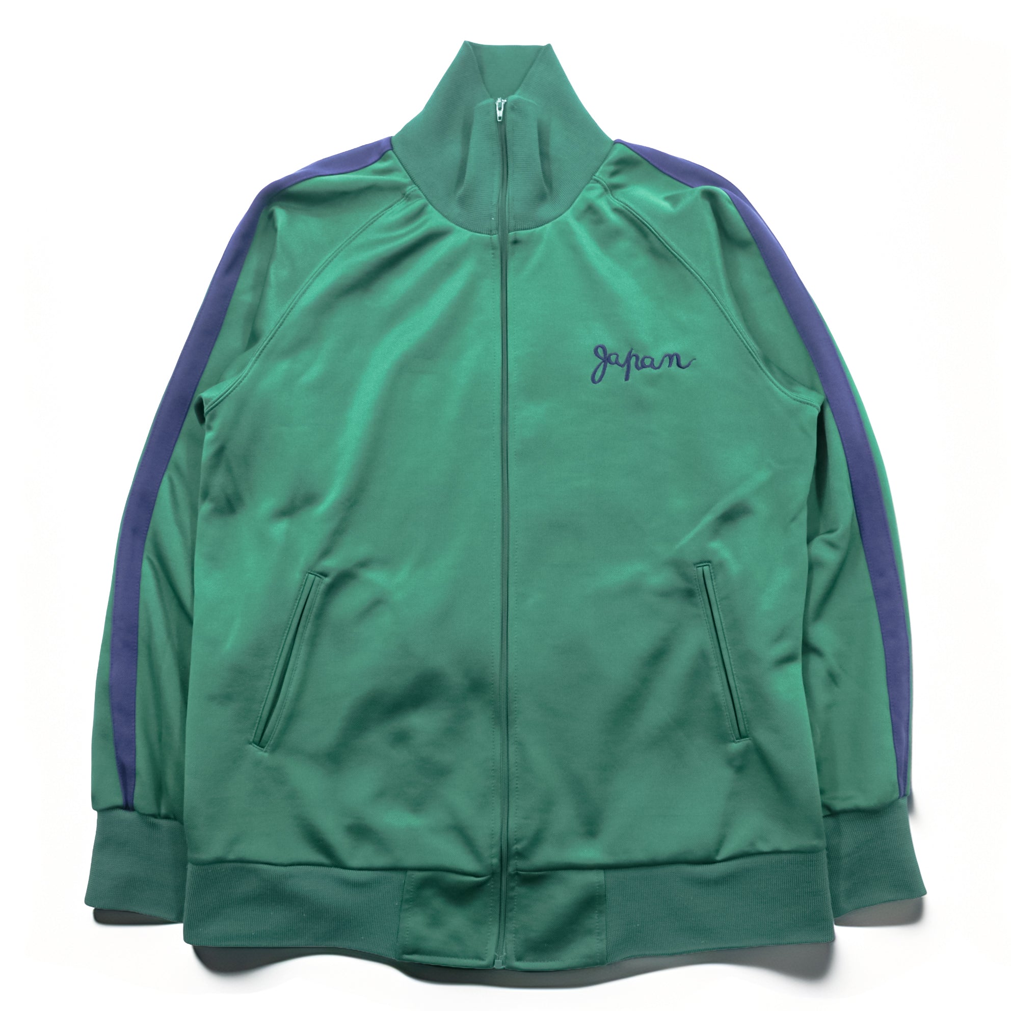 TOYO ENTERPRISE Sukajan Jersey Souvenir Track Jacket M Green High Neck Stand Collar Tokyo Club Made in Japan