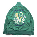 TOYO ENTERPRISE Sukajan Jersey Souvenir Track Jacket M Green High Neck Stand Collar Tokyo Club Made in Japan