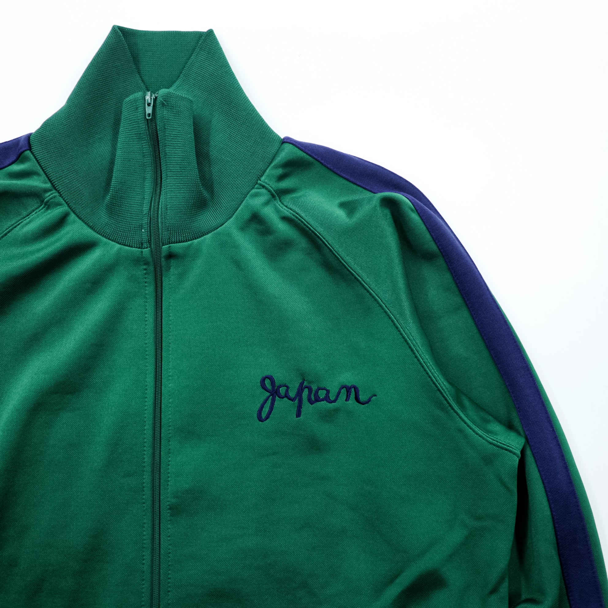 TOYO ENTERPRISE Sukajan Jersey Souvenir Track Jacket M Green High Neck Stand Collar Tokyo Club Made in Japan