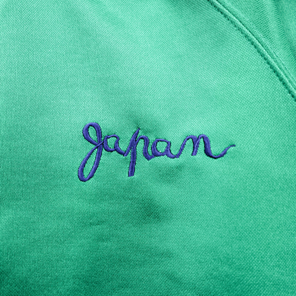 TOYO ENTERPRISE Sukajan Jersey Souvenir Track Jacket M Green High Neck Stand Collar Tokyo Club Made in Japan