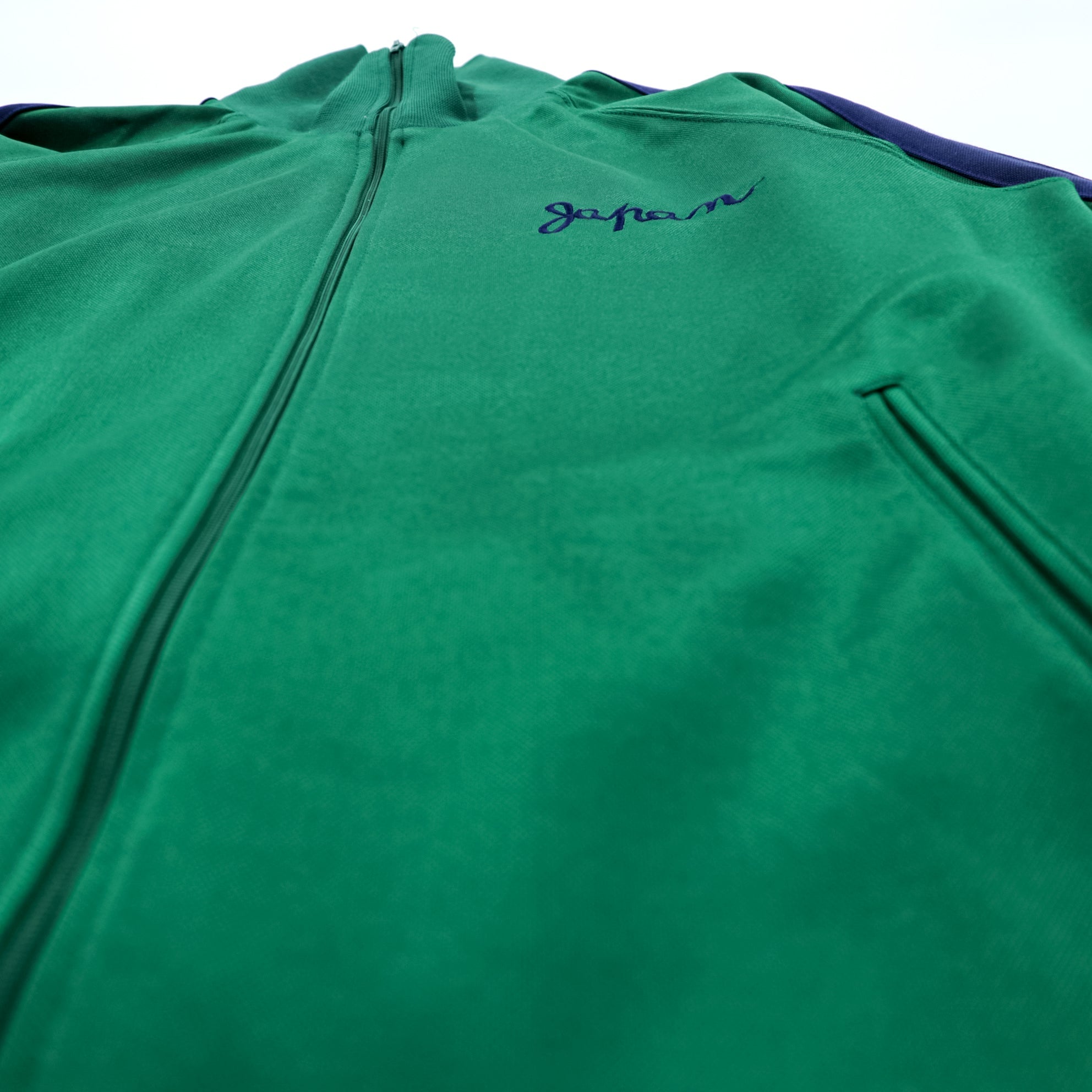 TOYO ENTERPRISE Sukajan Jersey Souvenir Track Jacket M Green High Neck Stand Collar Tokyo Club Made in Japan