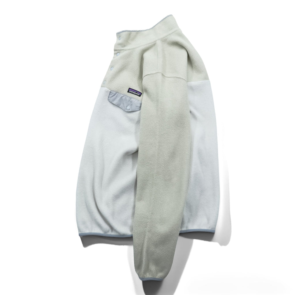 Patagonia シンチラ Synchilla スナップT フリース L オートミール バイカラー プルオーバー 胸ポケット