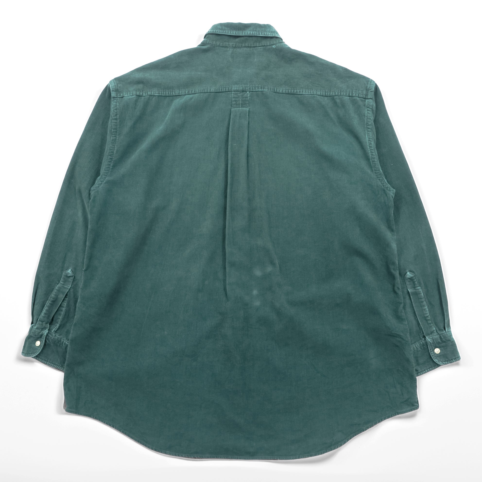 L.L.Bean 80年代 ヴィンテージ コーデュロイ ボタンダウンシャツ XL グリーン 胸ポケット