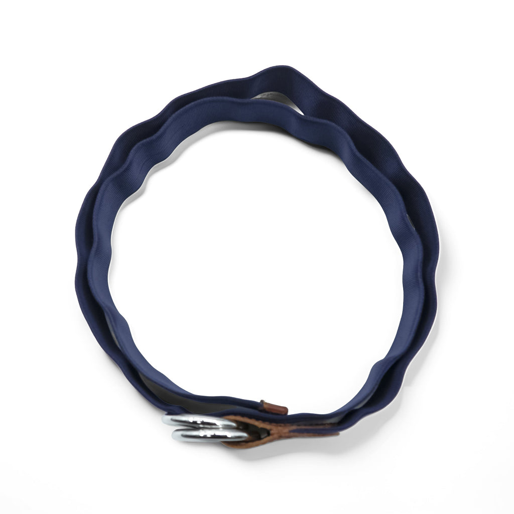 Polo Ralph Lauren Ribbon Belt D-Ring Belt Stripe Navy White