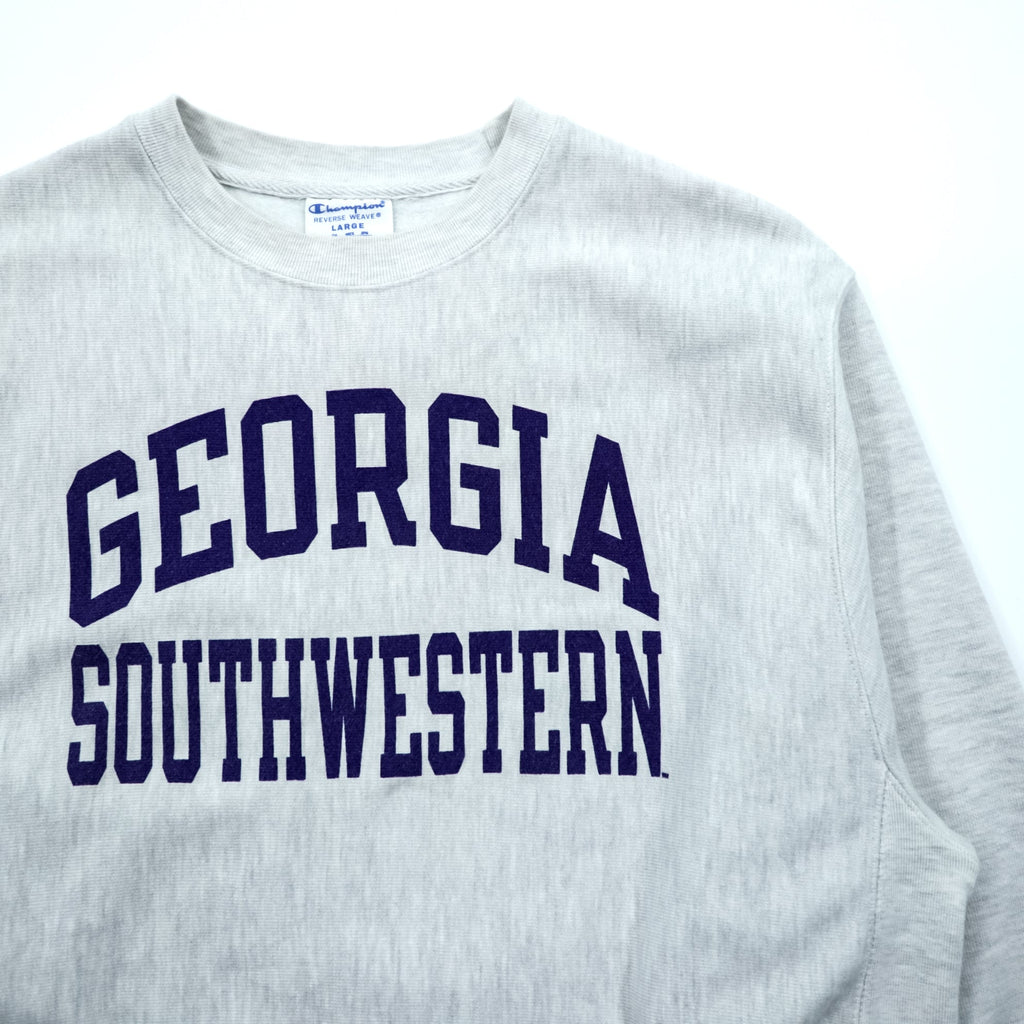 Champion リバースウィーブ REVERSE WEAVE カレッジ スウェット トレーナー XL グレー GEORGIA SOUTHWESTERN アーチロゴ 青単タグ 復刻