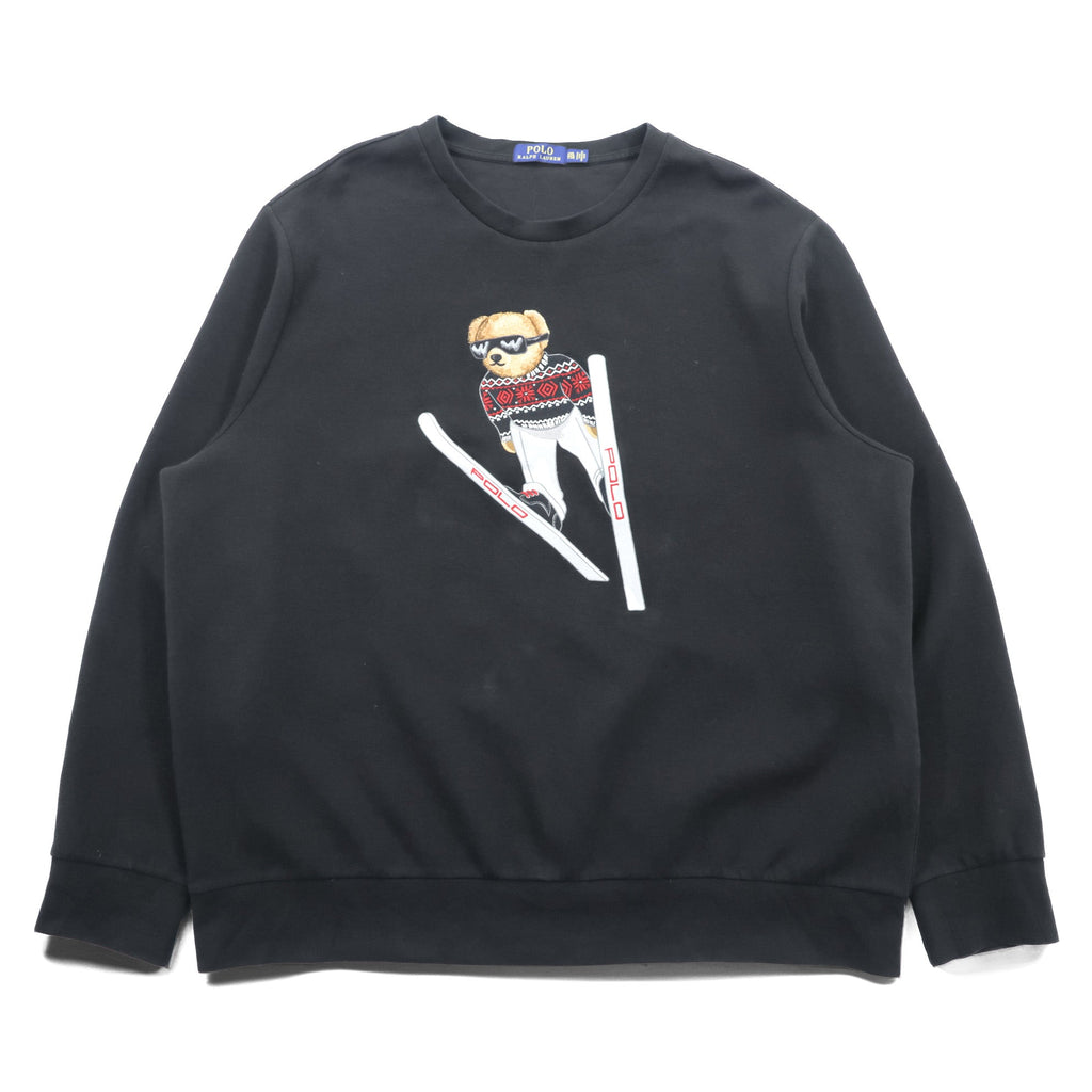 Polo Ralph Lauren Polo Bear Embroidered Crewneck Sweatshirt Trainer 2XL Black Pullover