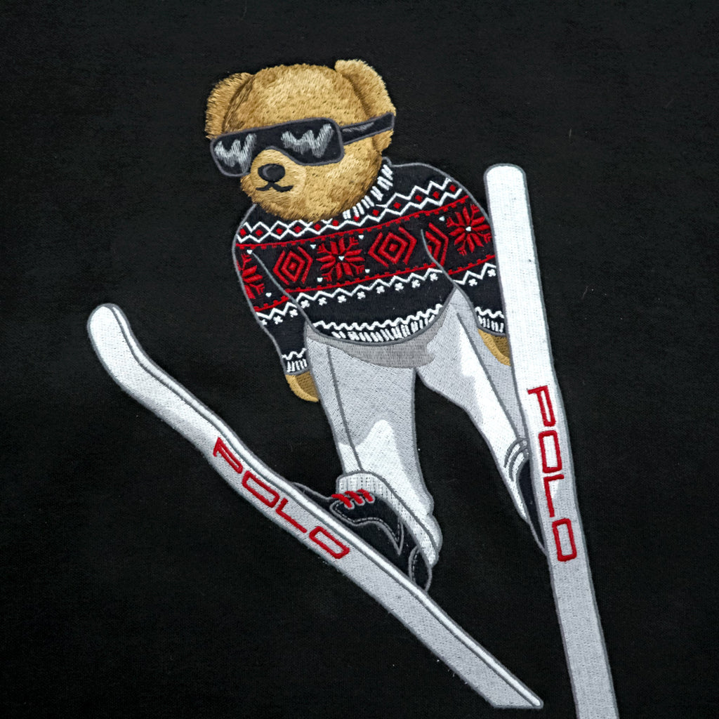 Polo Ralph Lauren Polo Bear Embroidered Crewneck Sweatshirt Trainer 2XL Black Pullover