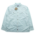 Patagonia Organic Cotton Shirt L White Check L/S Island Hopper 2 52181 Unused