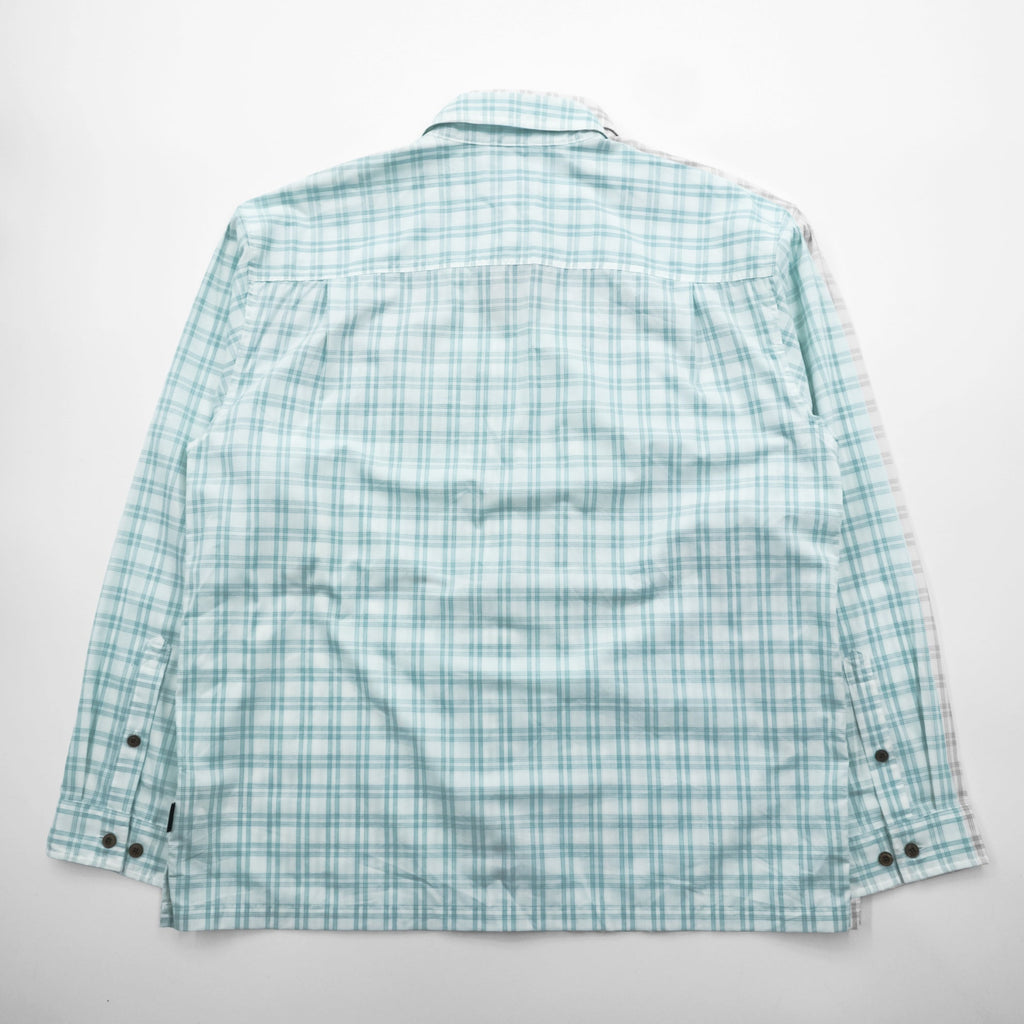 Patagonia Organic Cotton Shirt L White Check L/S Island Hopper 2 52181 Unused