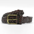 Polo Ralph Lauren Intrecciato Woven Mesh Leather Belt 405676154-001