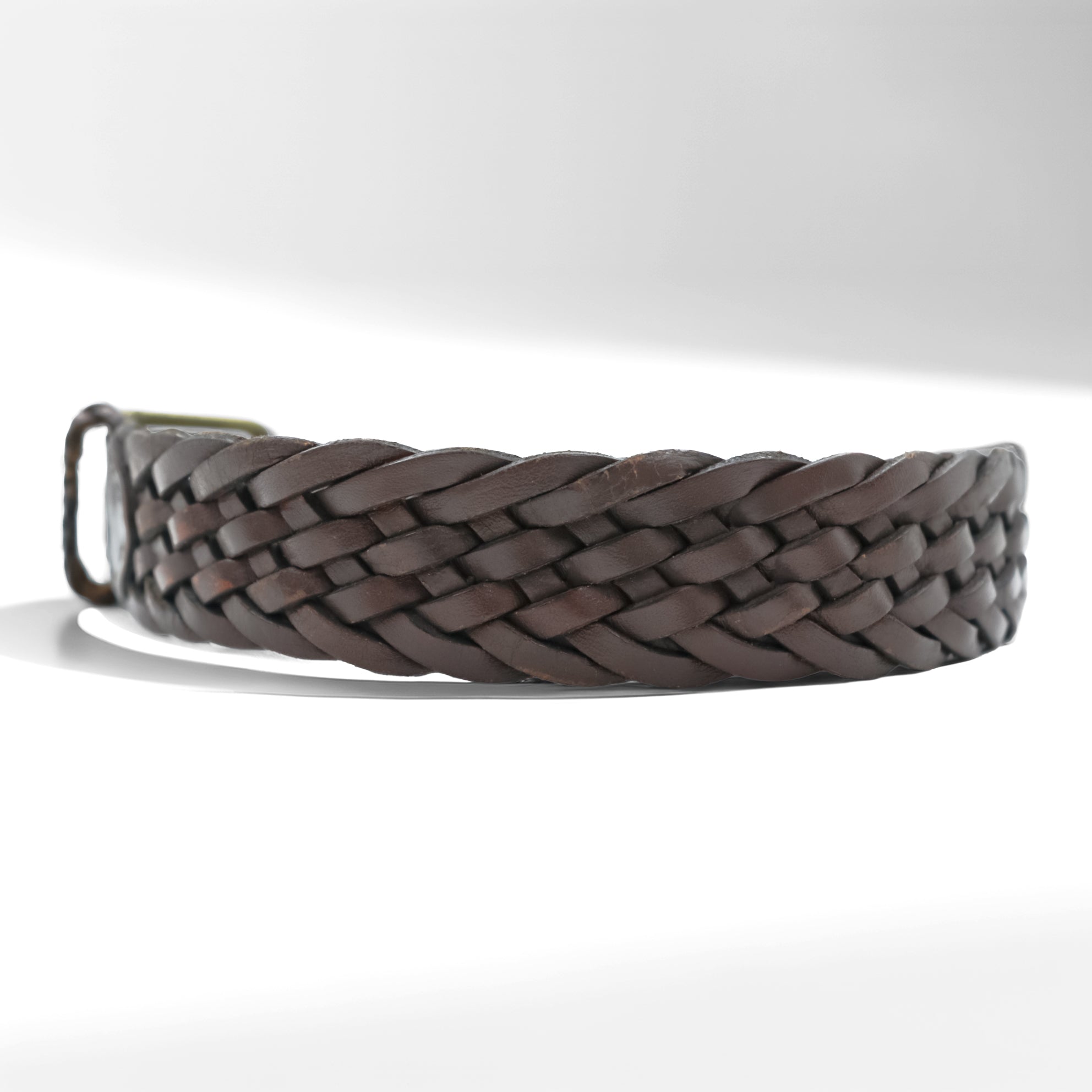 Polo Ralph Lauren Intrecciato Woven Mesh Leather Belt 405676154-001