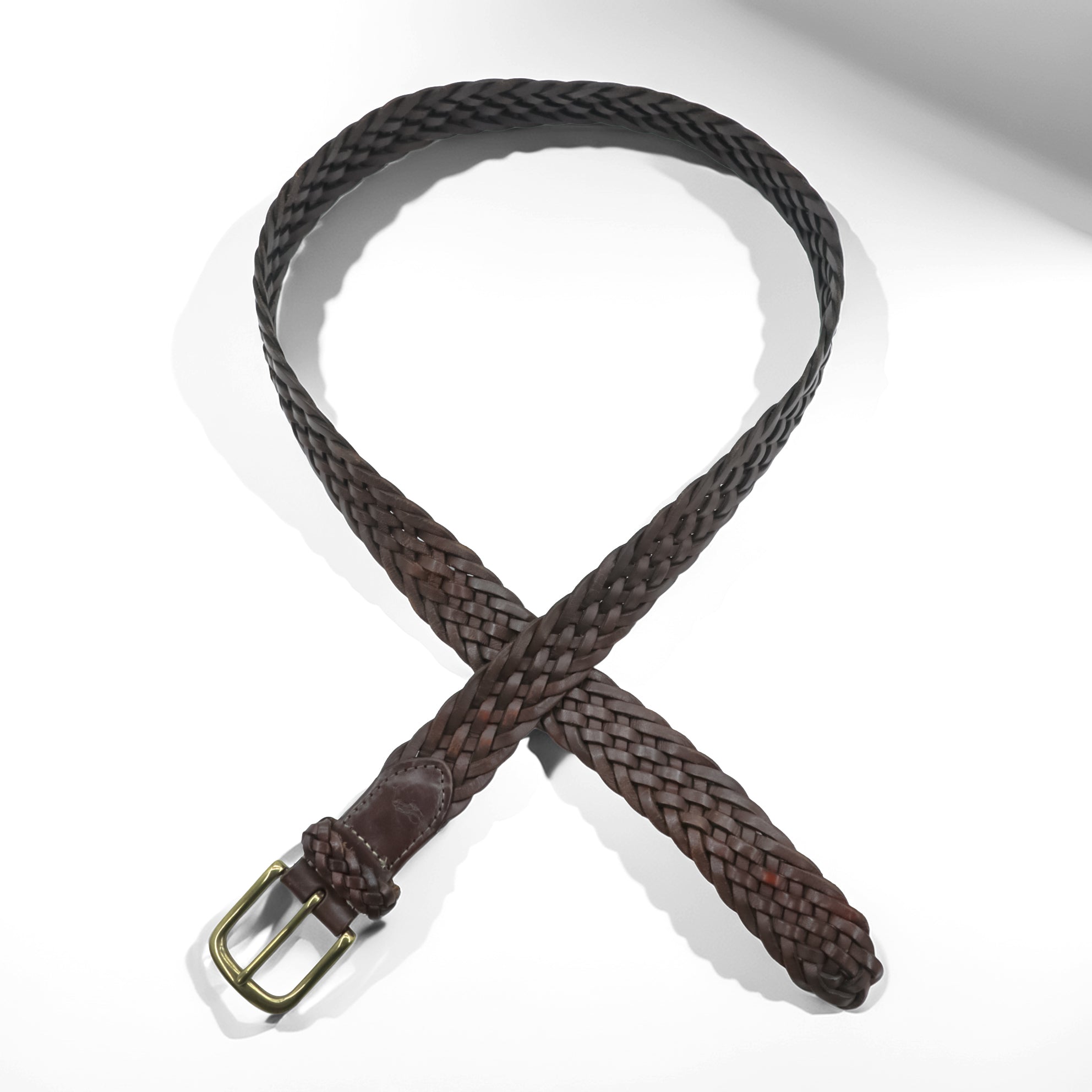 Polo Ralph Lauren Intrecciato Woven Mesh Leather Belt 405676154-001