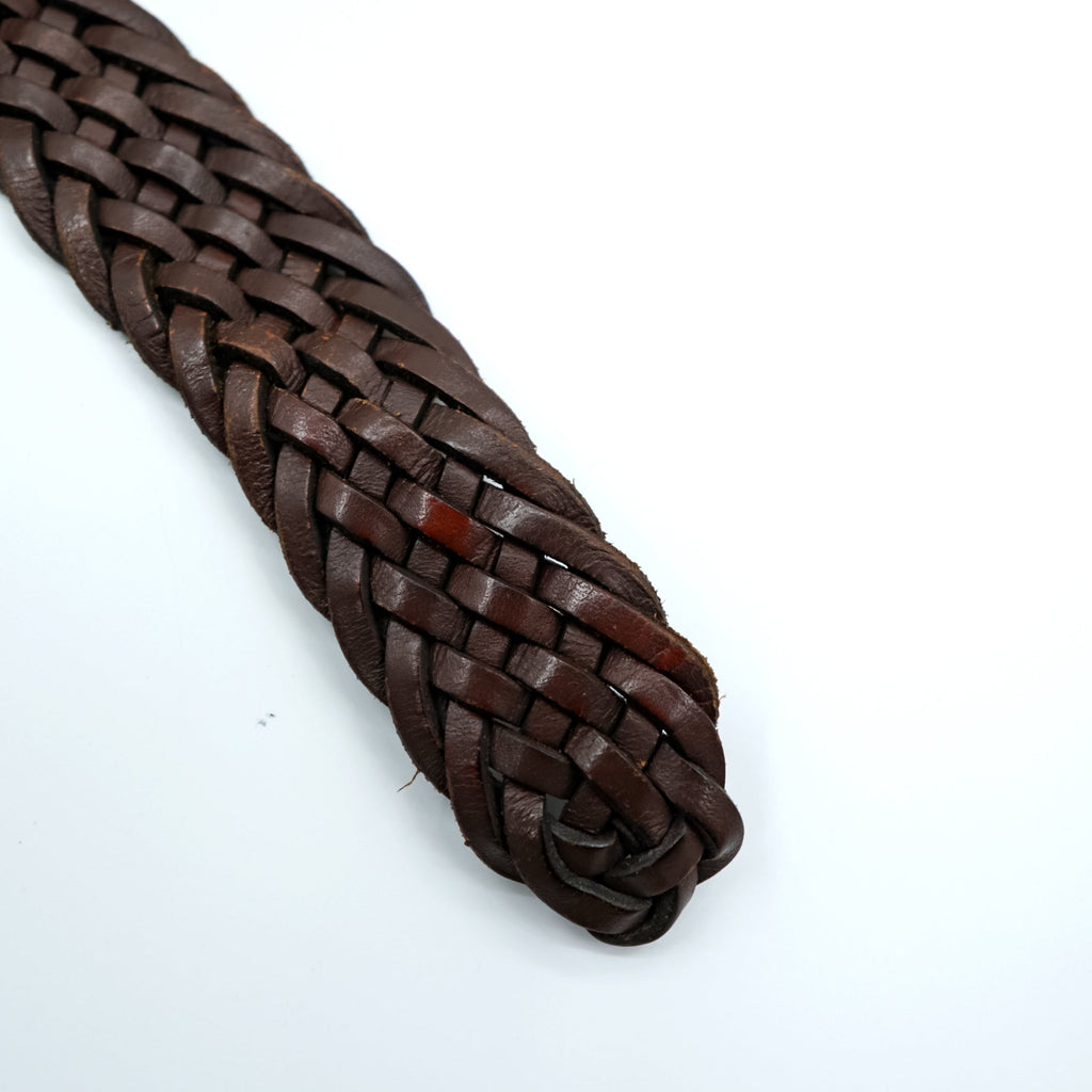Polo Ralph Lauren Intrecciato Woven Mesh Leather Belt 405676154-001