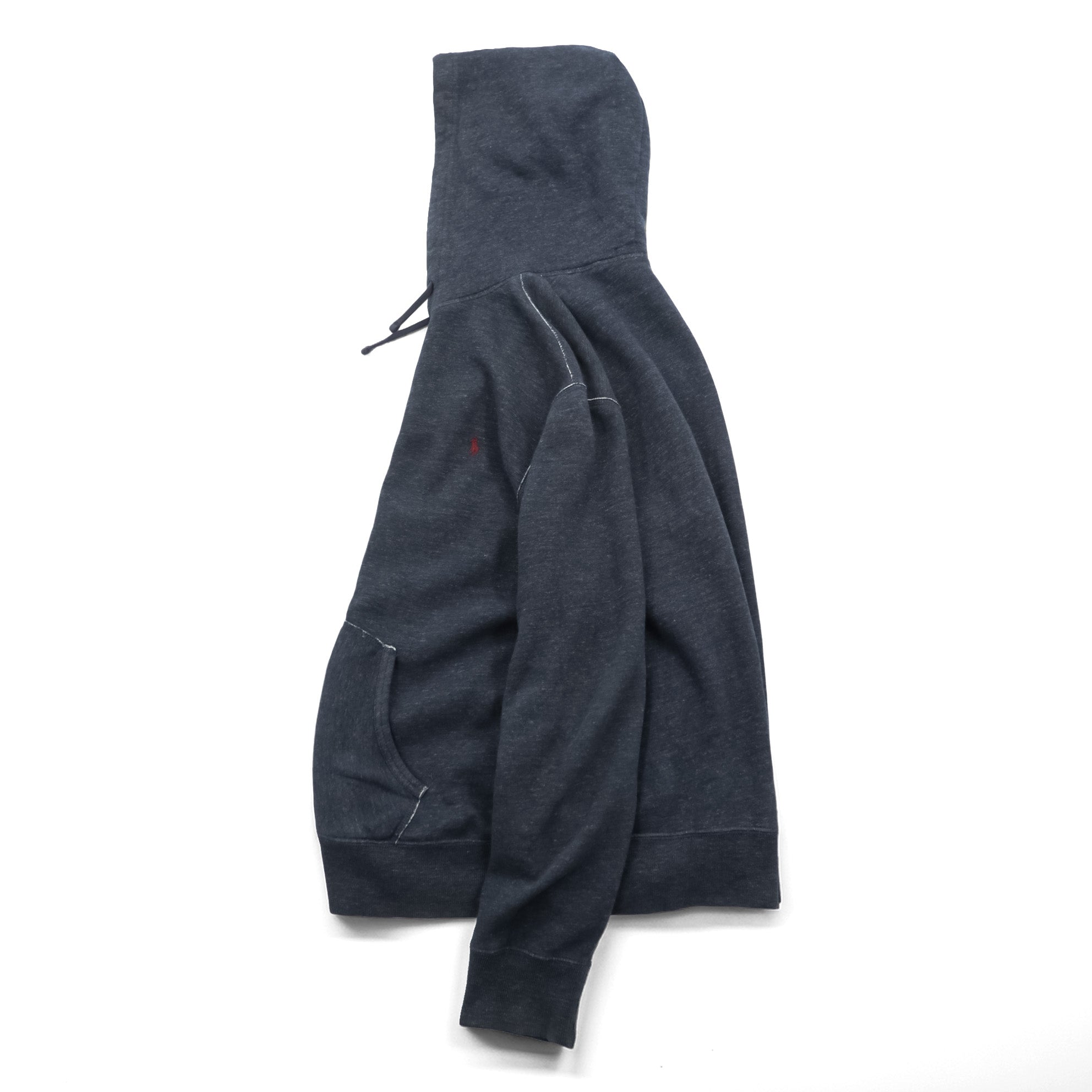 Polo Ralph Lauren Zip Hoodie L Gray Front Pockets TALON Zip Small Pony Embroidery
