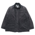 ENGINEERED GARMENTS ハンティングジャケット フィールドジャケット S ブラック 襟コーデュロイ チェンジボタン チンストラップ USA製