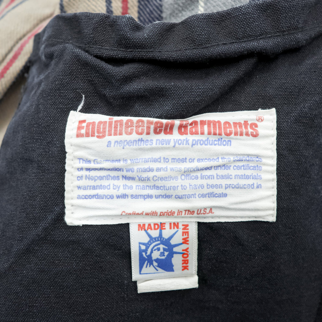ENGINEERED GARMENTS ハンティングジャケット フィールドジャケット S ブラック 襟コーデュロイ チェンジボタン チンストラップ USA製