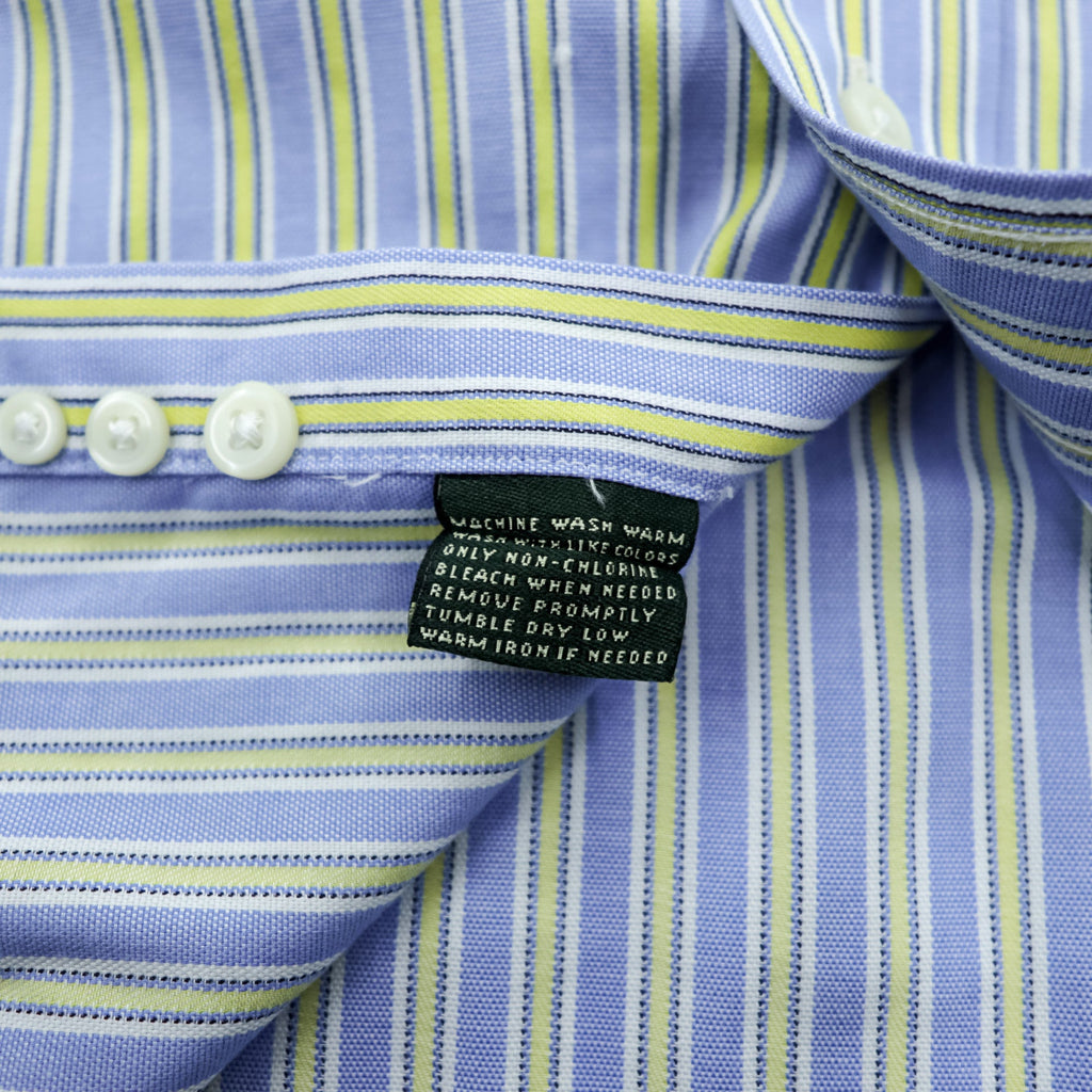 LAUREN RALPH LAUREN 90s Button-Down Shirt L Stripe Multicolor NON IRON