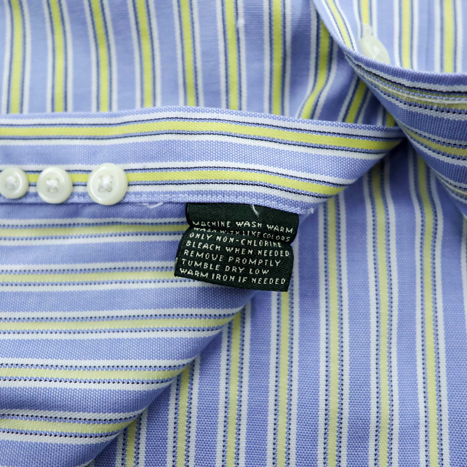 LAUREN RALPH LAUREN 90s Button-Down Shirt L Stripe Multicolor NON IRON