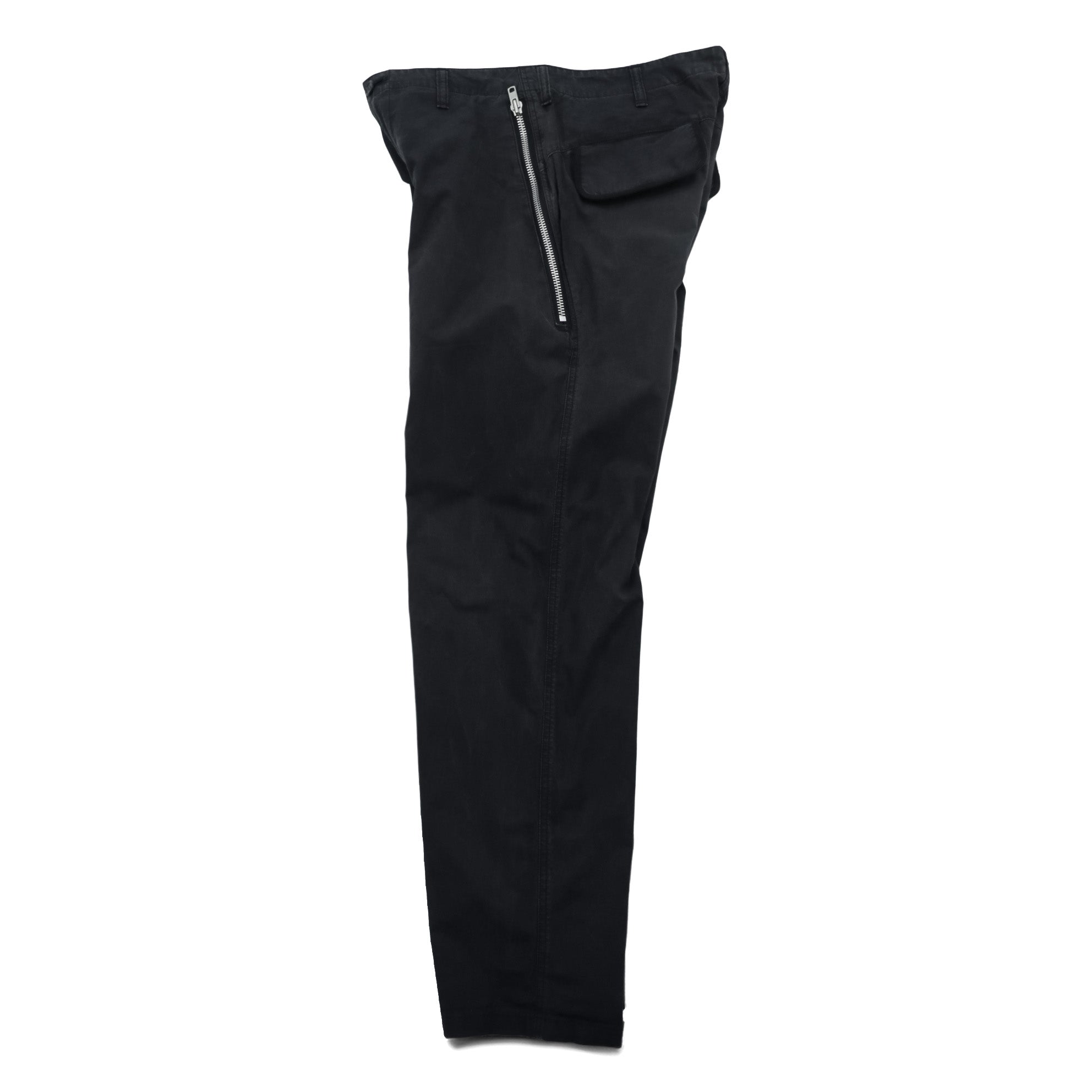 NEPENTHES 日本製 チノパンツ ワークパンツ M ブラック コットン ジップポケット