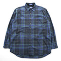PENDLETON フランネルシャツ 長袖ウールシャツ XL グリーン チェック 胸ポケット LODGE SHIRT WASHABLE WOOL