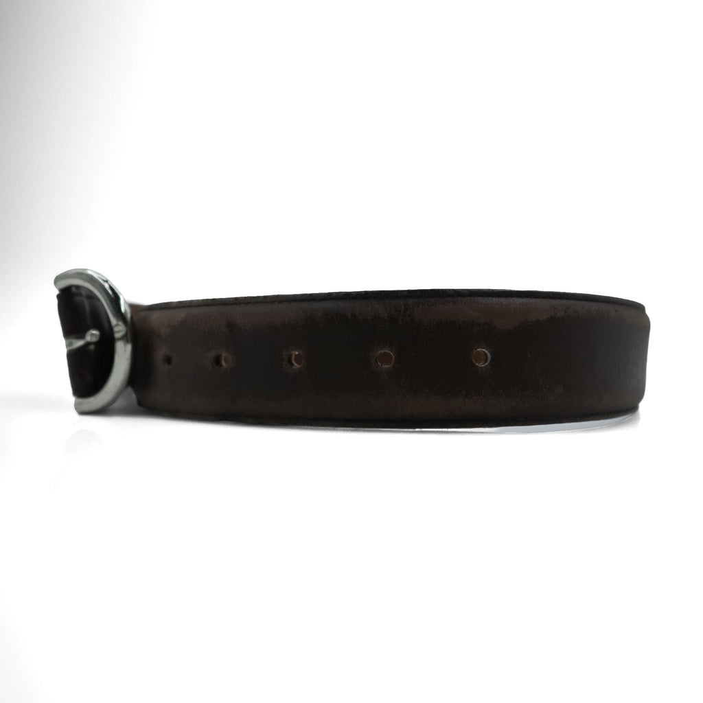 COACH Old Coach Made in USA Leather Belt Women's PETITE Brown 8503