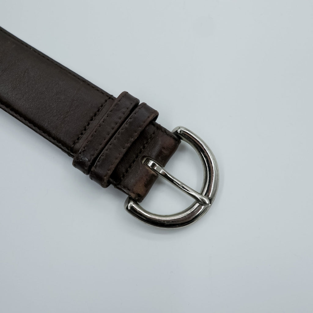 COACH Old Coach Made in USA Leather Belt Women's PETITE Brown 8503
