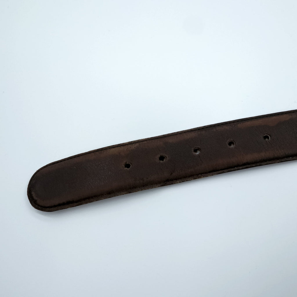COACH Old Coach Made in USA Leather Belt Women's PETITE Brown 8503