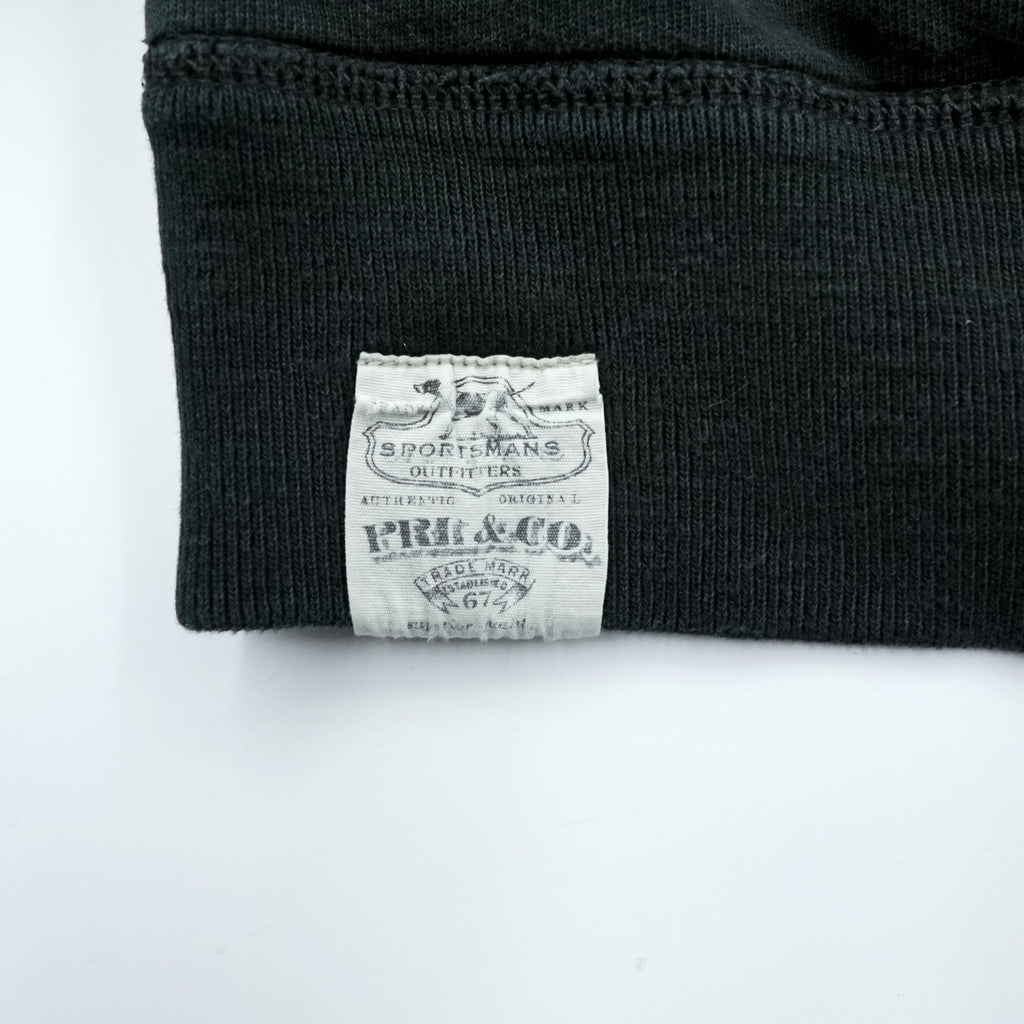 Polo Ralph Lauren リバーシブル 前V サーマル スウェット トレーナー 2XL ブラック スモールポニー刺繍