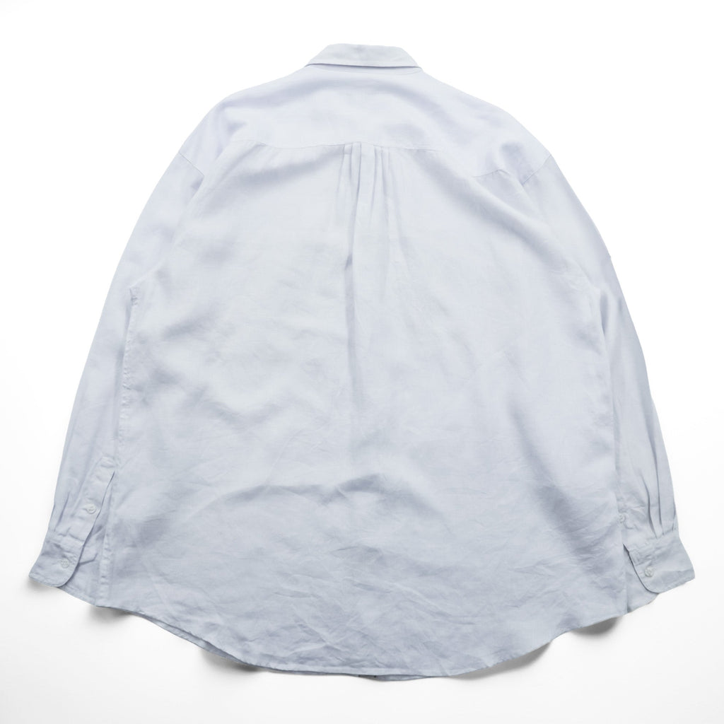 GOOUCH 90s Linen Shirt XL White Chest Pocket Big Size 100% Linen Deadstock Unused