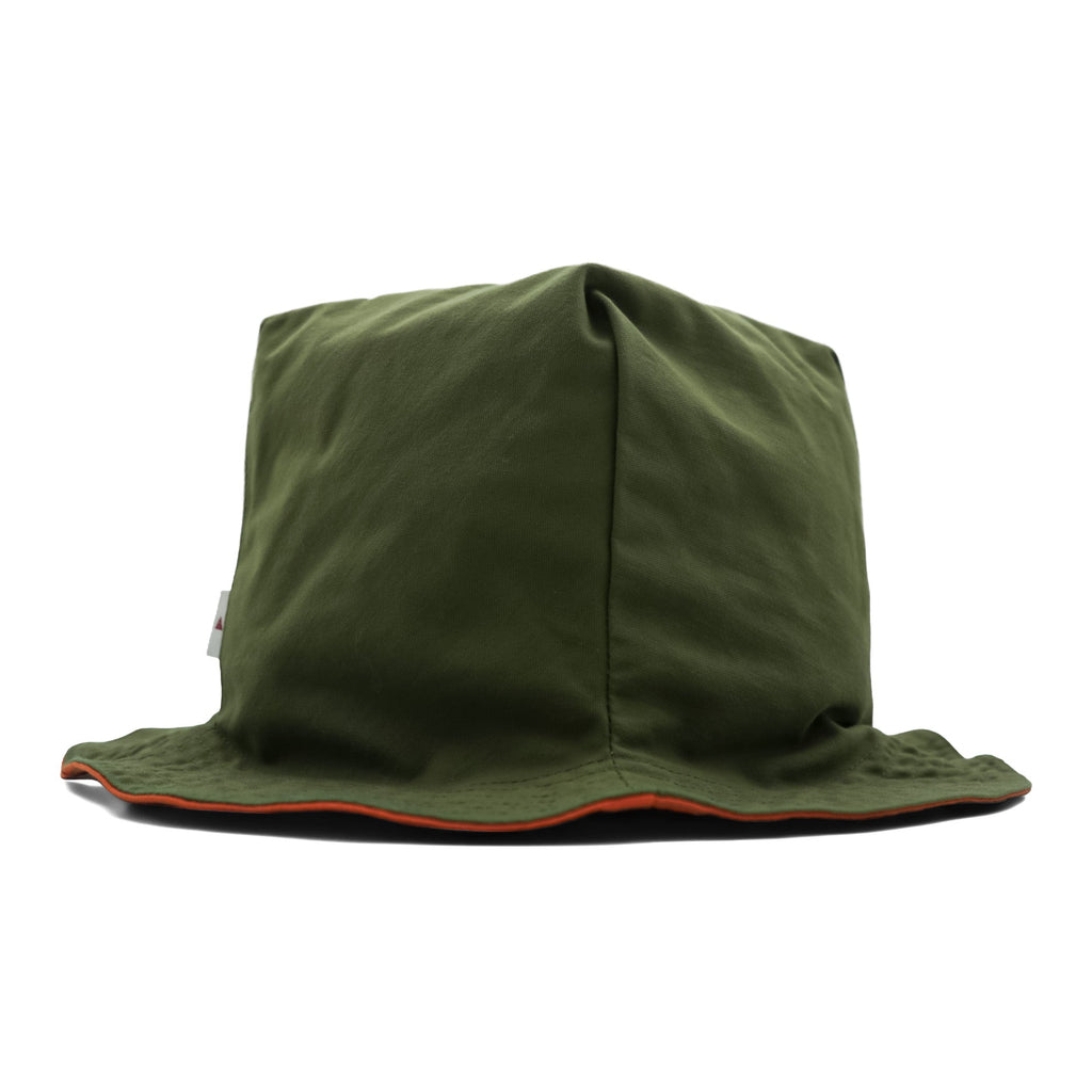 THE MONGOLIAN CHOPPS Reversible Bucket Hat PENTAGONAL HAT Orange Khaki