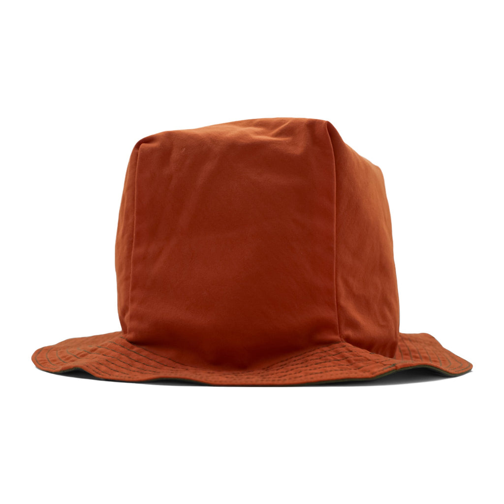 THE MONGOLIAN CHOPPS Reversible Bucket Hat PENTAGONAL HAT Orange Khaki