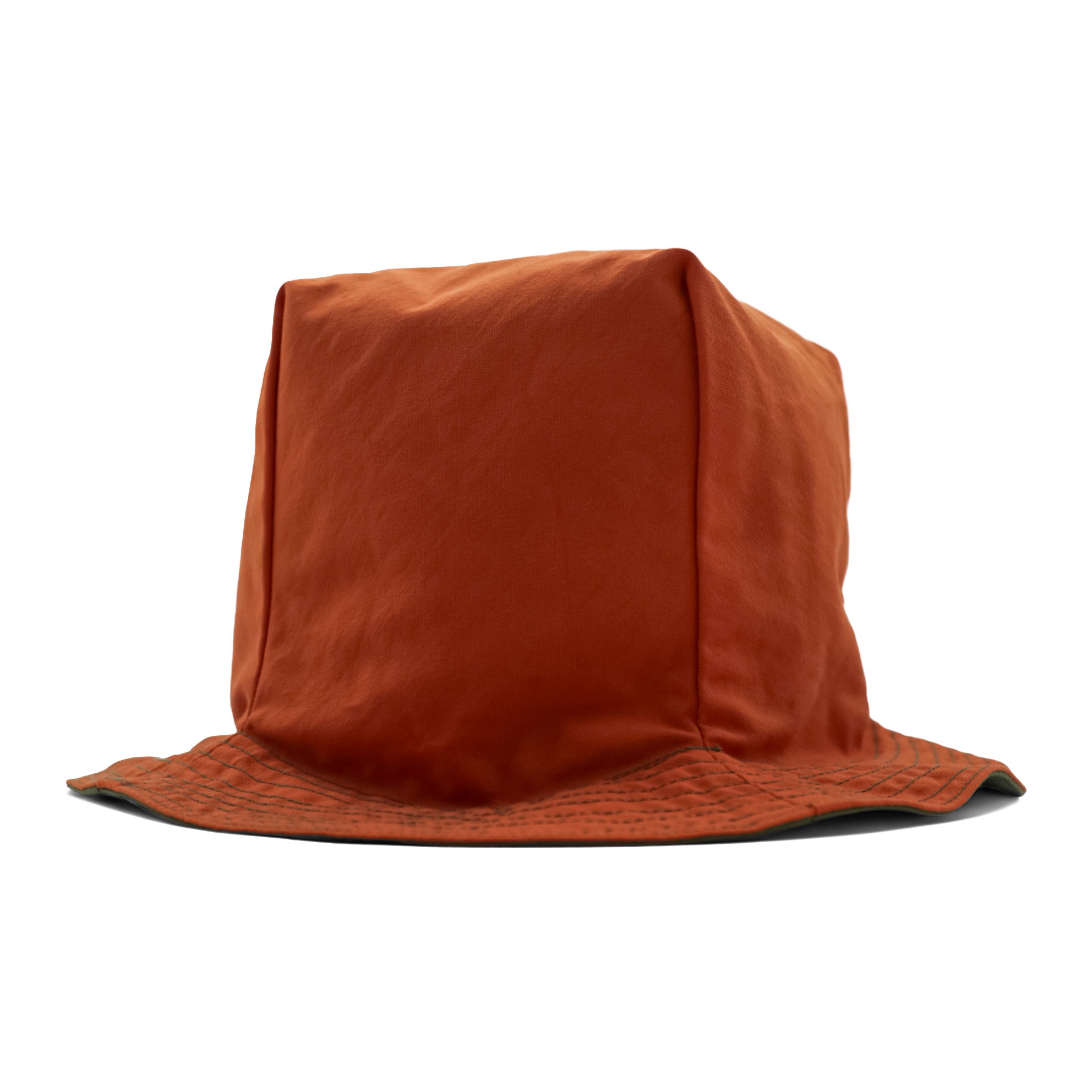 THE MONGOLIAN CHOPPS Reversible Bucket Hat PENTAGONAL HAT Orange Khaki