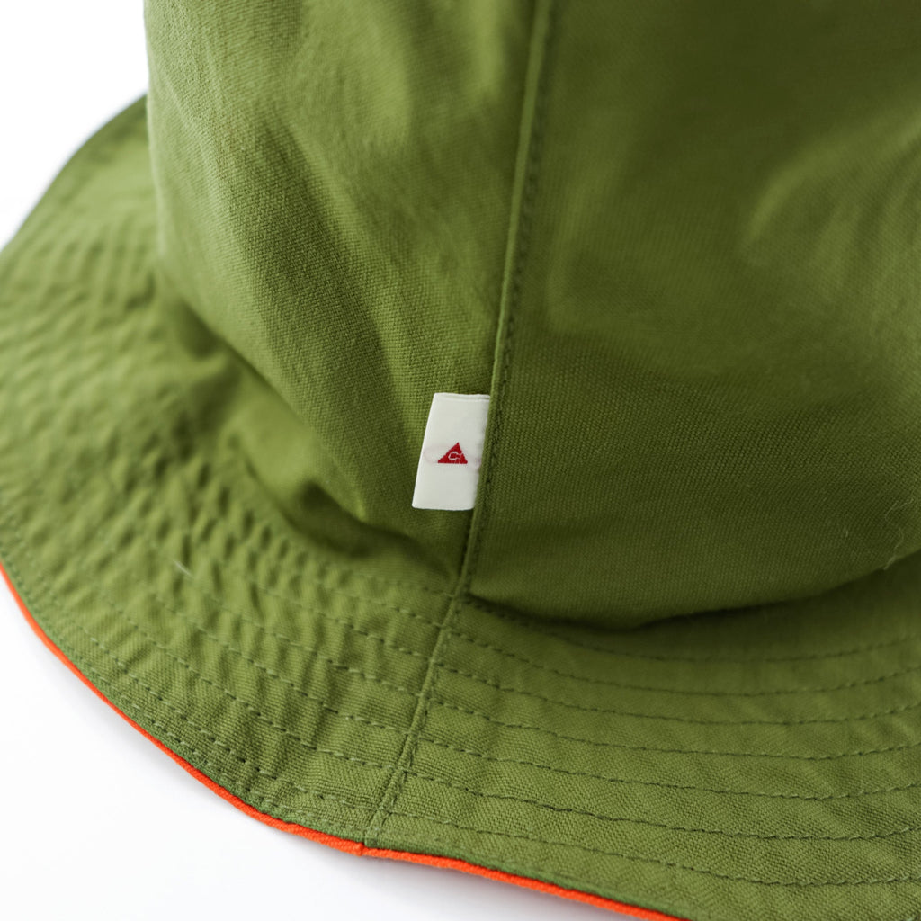 THE MONGOLIAN CHOPPS Reversible Bucket Hat PENTAGONAL HAT Orange Khaki