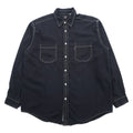 Levi's 90年代 RED TAB JEANS ワークシャツ XL ブラック ステッチ 胸ポケット 60560-0852