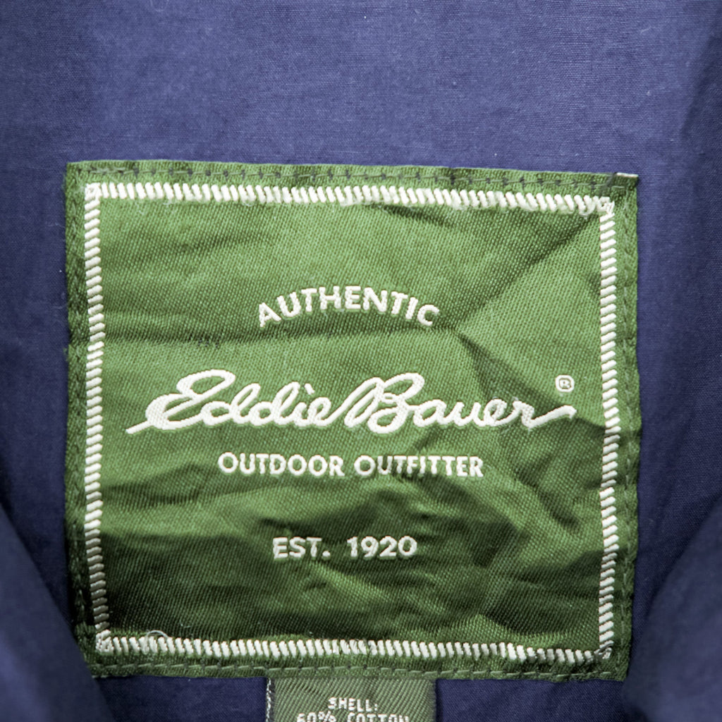 Eddie Bauer 90年代 スウィングトップ ハリントンジャケット L ベージュ コットン ナイロン