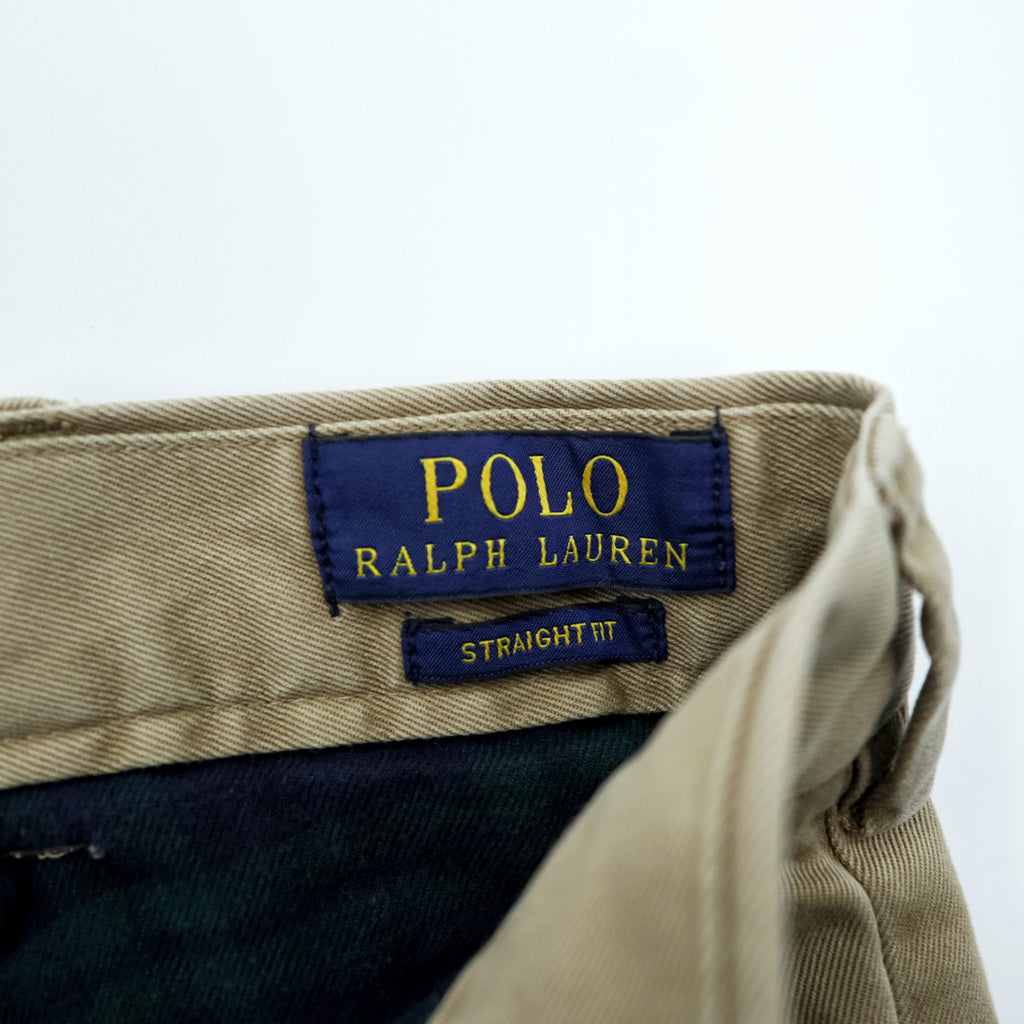 Polo Ralph Lauren Polo Chino Chino Pants Work Pants M Beige Flannel Lined STRAIGHT FIT