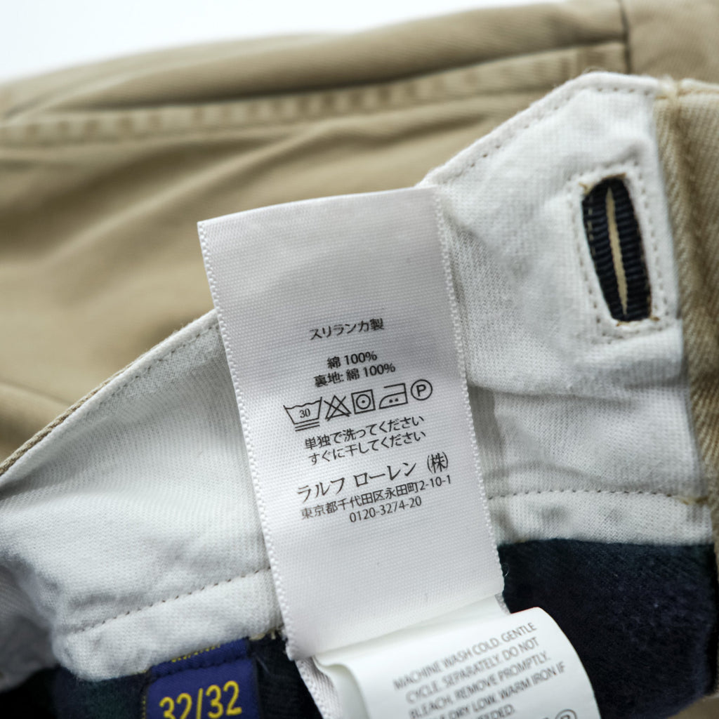 Polo Ralph Lauren Polo Chino Chino Pants Work Pants M Beige Flannel Lined STRAIGHT FIT