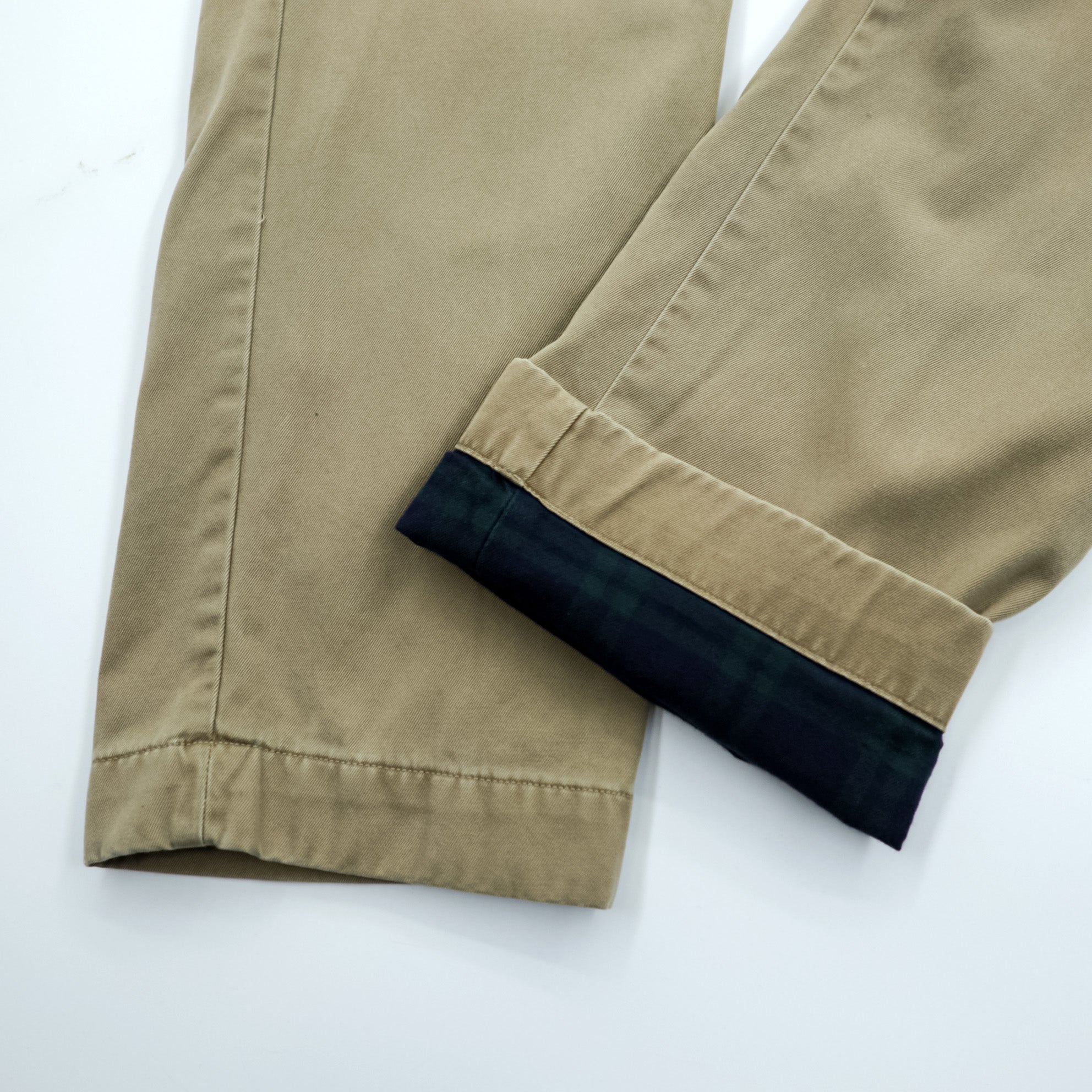 Polo Ralph Lauren Polo Chino Chino Pants Work Pants M Beige Flannel Lined STRAIGHT FIT