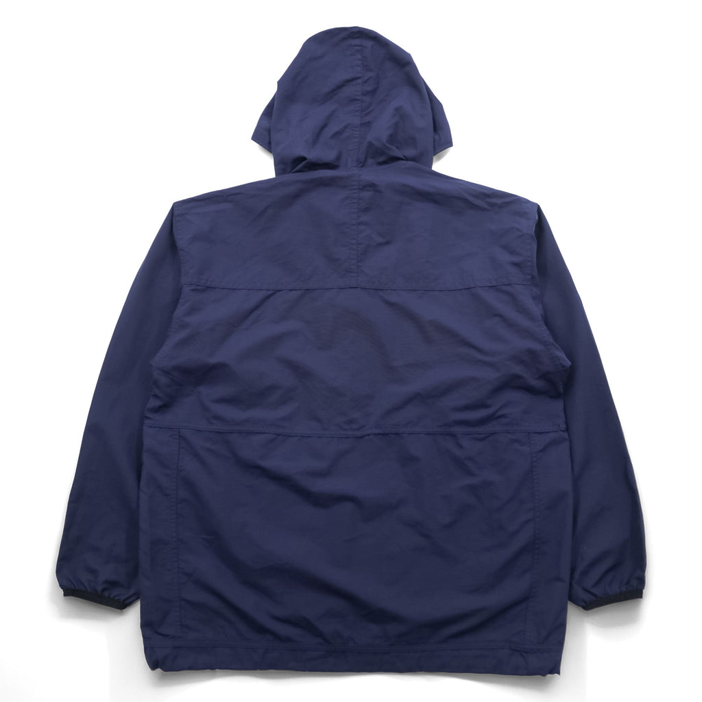 NIKE ACG 90s Half-Zip Anorak Parka Nylon Jacket L Navy Mesh Pockets Drawstring Big Size