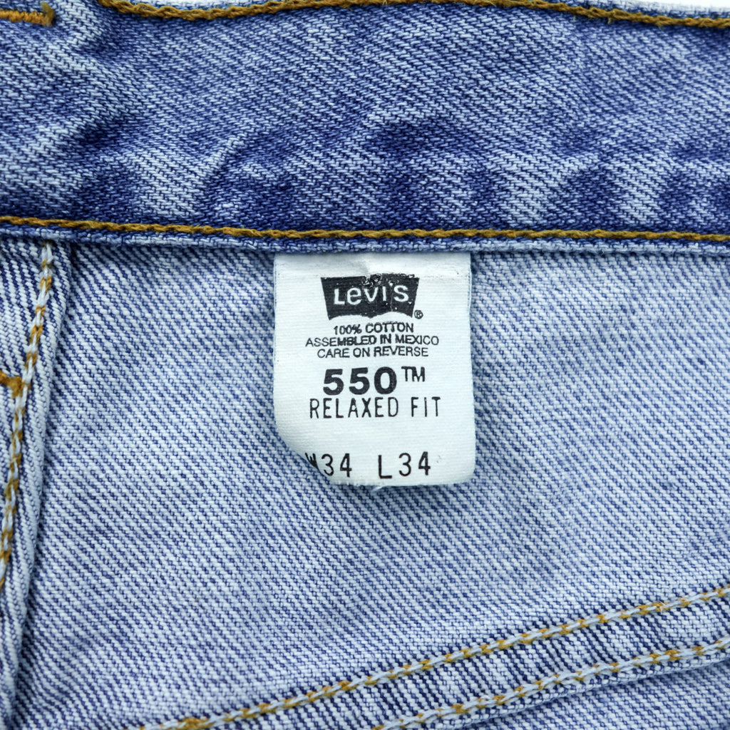 Levi's 90年代 RELAXED FIT 550 テーパード デニムパンツ ジーンズ L インディゴ 00550-4834