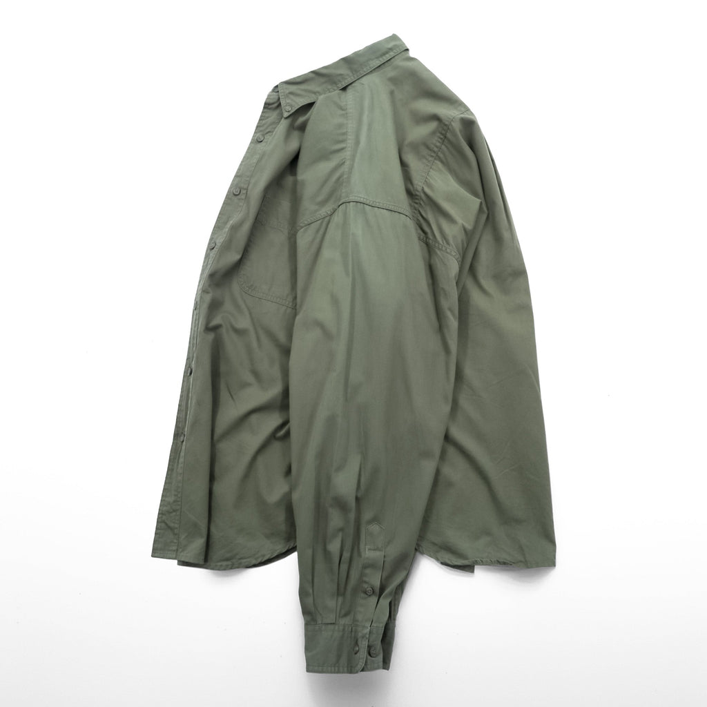 Eddie Bauer 90年代 ボタンダウンシャツ XL オリーブ コットン 胸ポケット ビッグサイズ