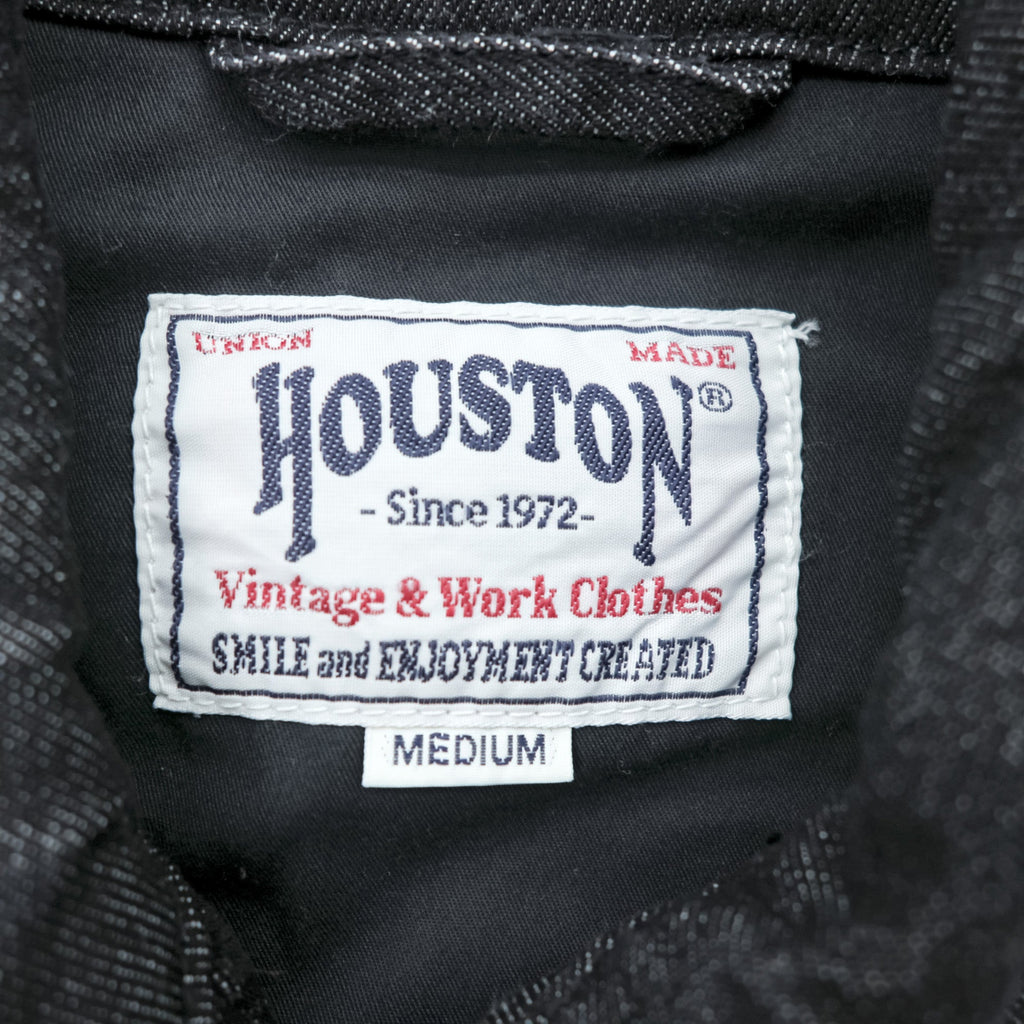 HOUSTON Denim Souvenir Jacket (Viet Cong Jacket) M Black Dragon Embroidery Bienhoa 1969-70 51480