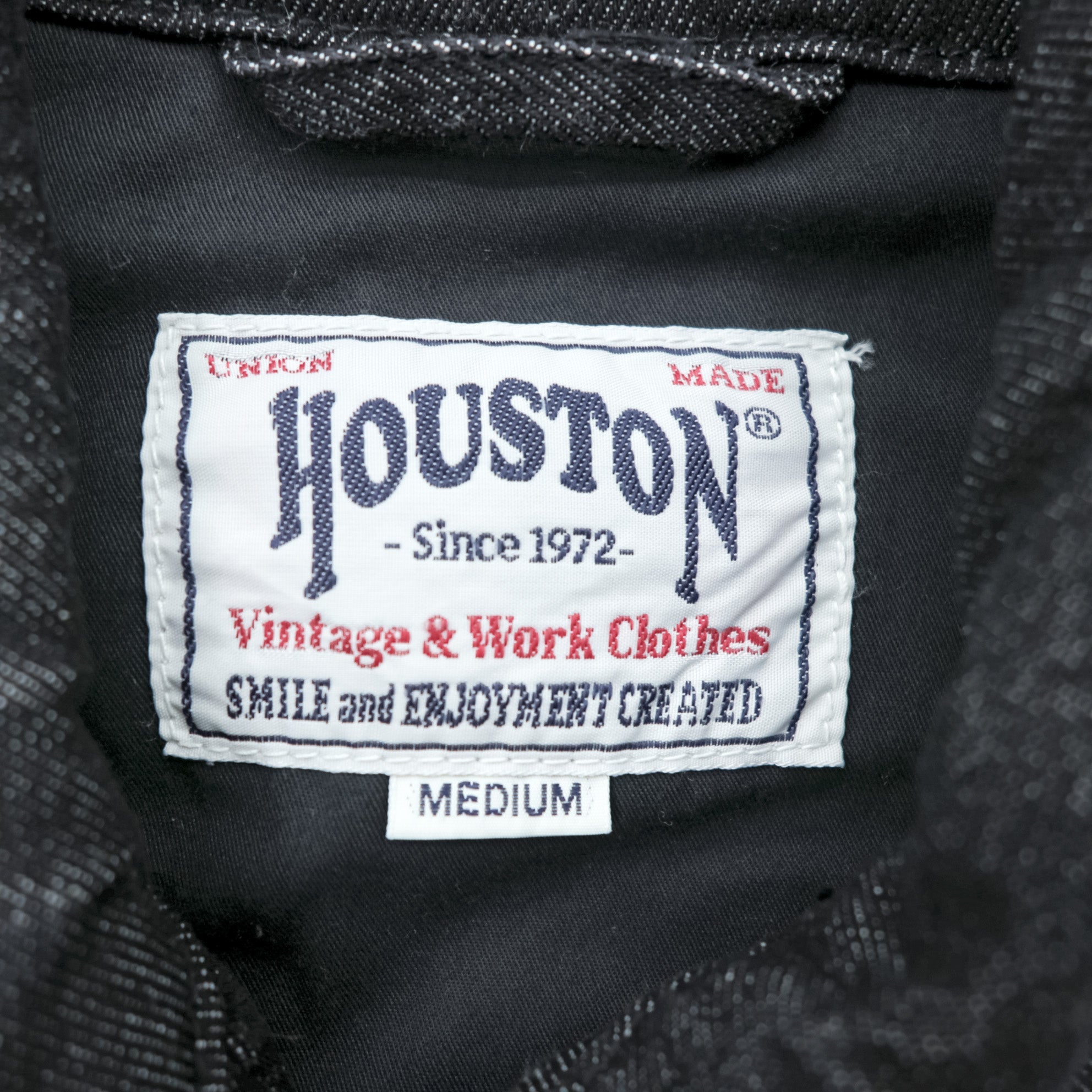 HOUSTON Denim Souvenir Jacket (Viet Cong Jacket) M Black Dragon Embroidery Bienhoa 1969-70 51480