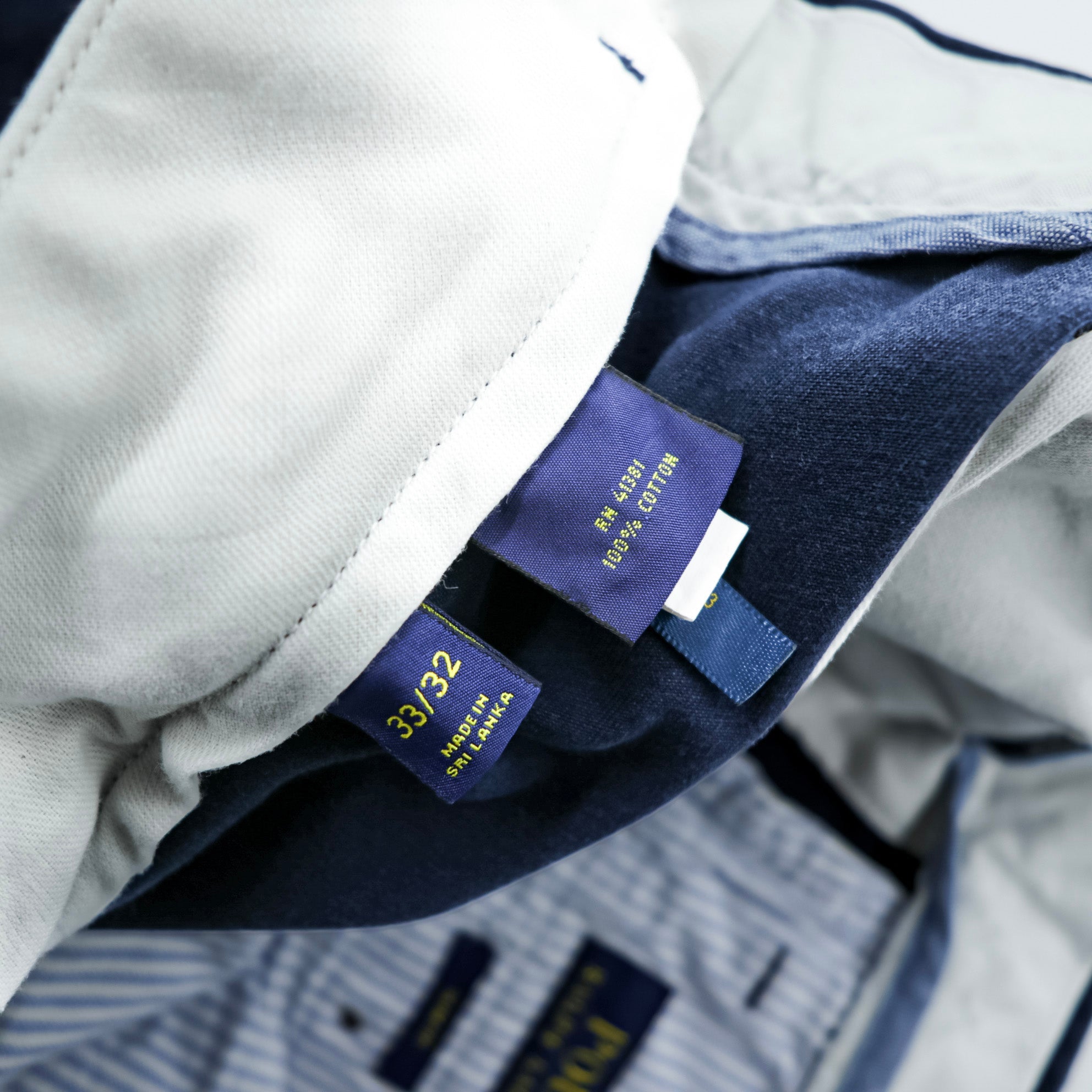 Polo Ralph Lauren ポロチノ チノパンツ ワークパンツ M ネイビー コットン SLIM FIT