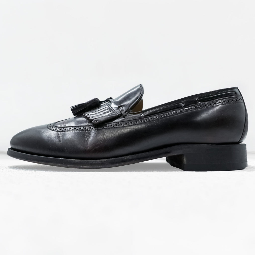 JOHNSTON&MURPHY Fringe Tassel Loafers 28cm Leather Genuine Leather Wingtip Burgundy 08609