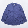 L.L.Bean Button-Down Shirt XL Navy Cotton WRINKLE RESISTANT Big Size 264077