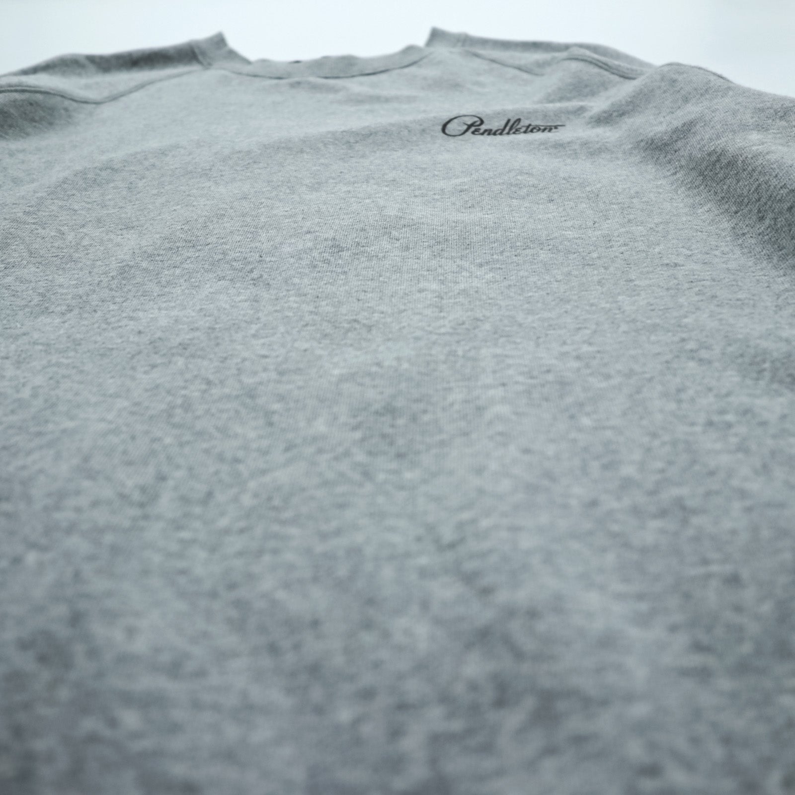 PENDLETON Back Print Sweatshirt L Gray Native Pattern Chimayo Cotton 3475-3006