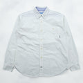 Columbia Oxford Button-Down Troy Hill Long Sleeve Shirt L White Chest Pocket PM7836