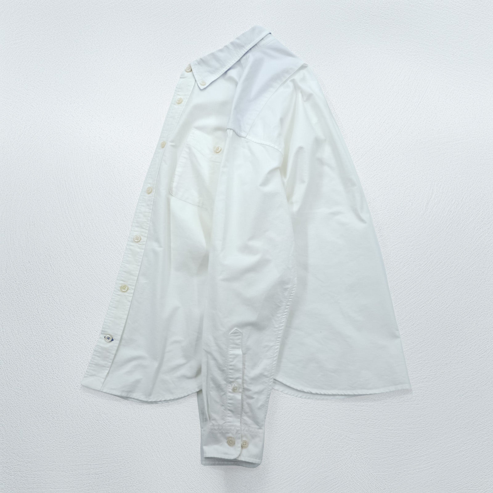 Columbia Oxford Button-Down Troy Hill Long Sleeve Shirt L White Chest Pocket PM7836
